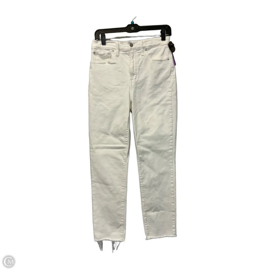 Jeans Straight By Madewell In White Denim, Size: 4