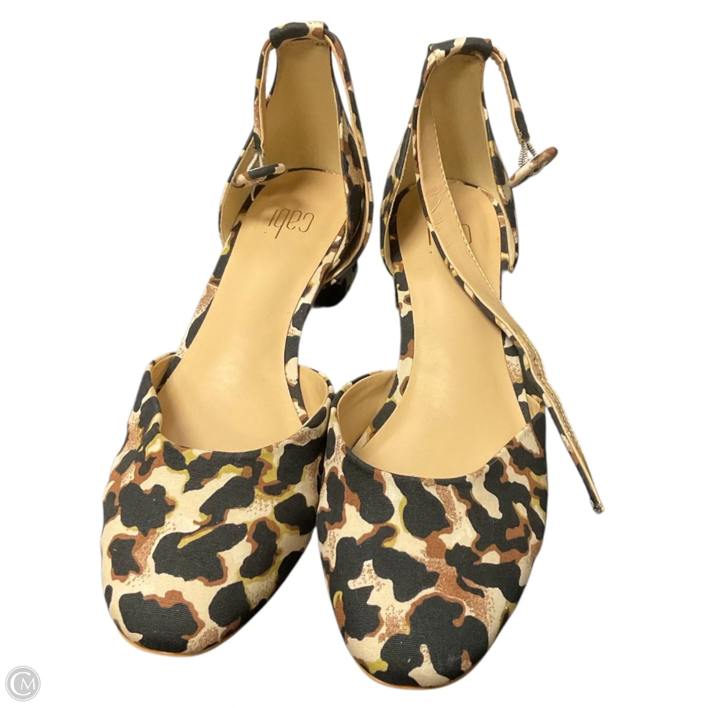Shoes Heels Block By Cabi In Animal Print, Size: 8
