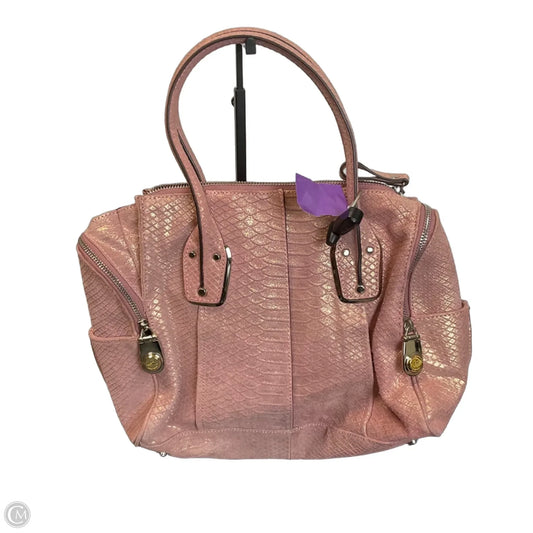 Handbag Leather By B. Makowsky, Size: Medium