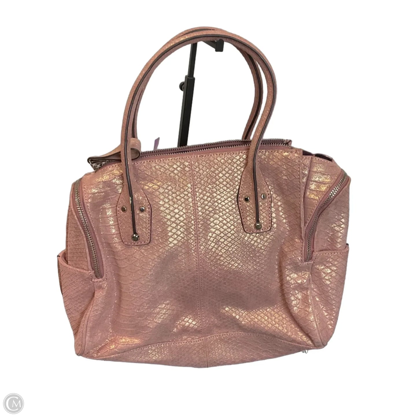 Handbag Leather By B. Makowsky, Size: Medium