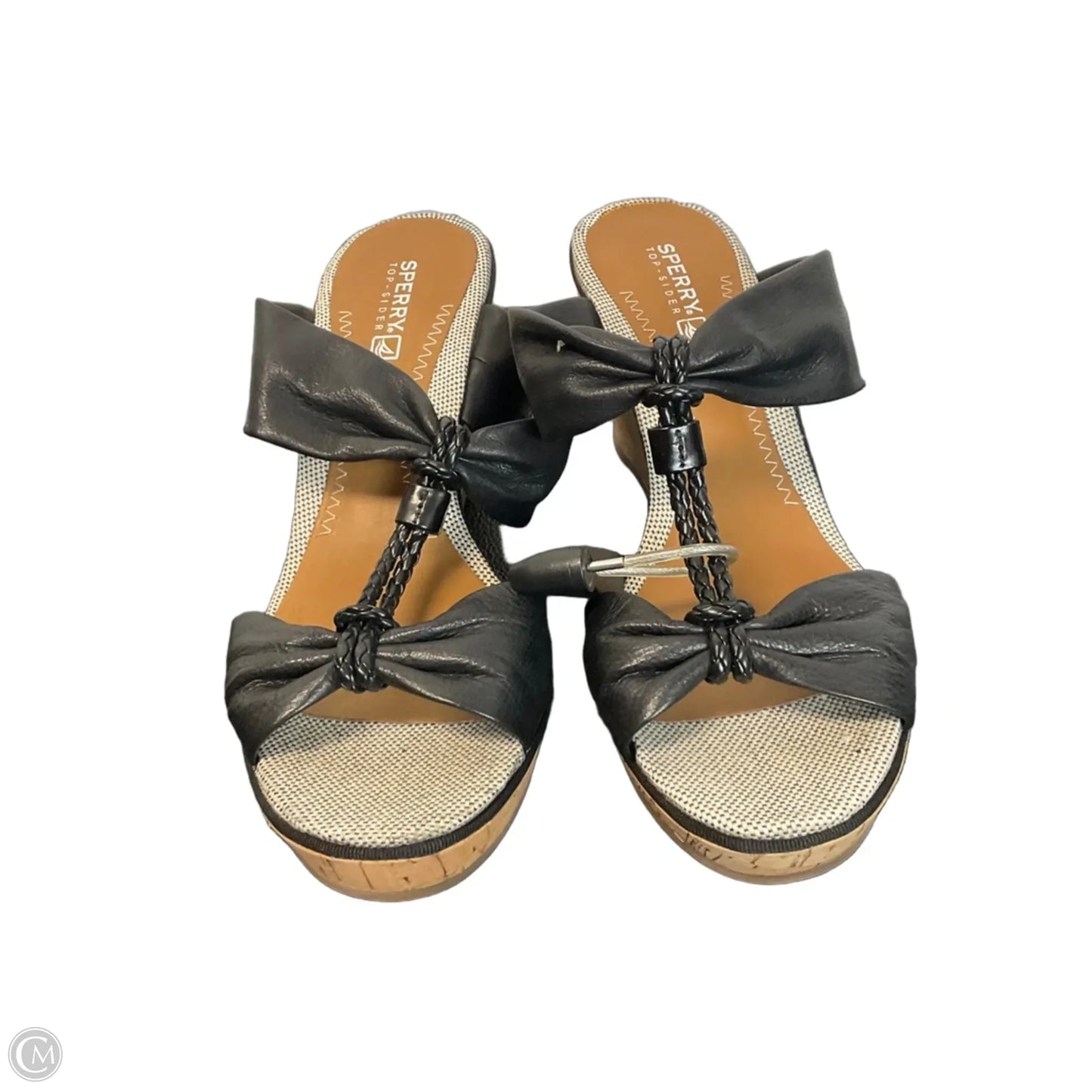 Sandals Heels Wedge By Sperry In Black, Size: 7.5