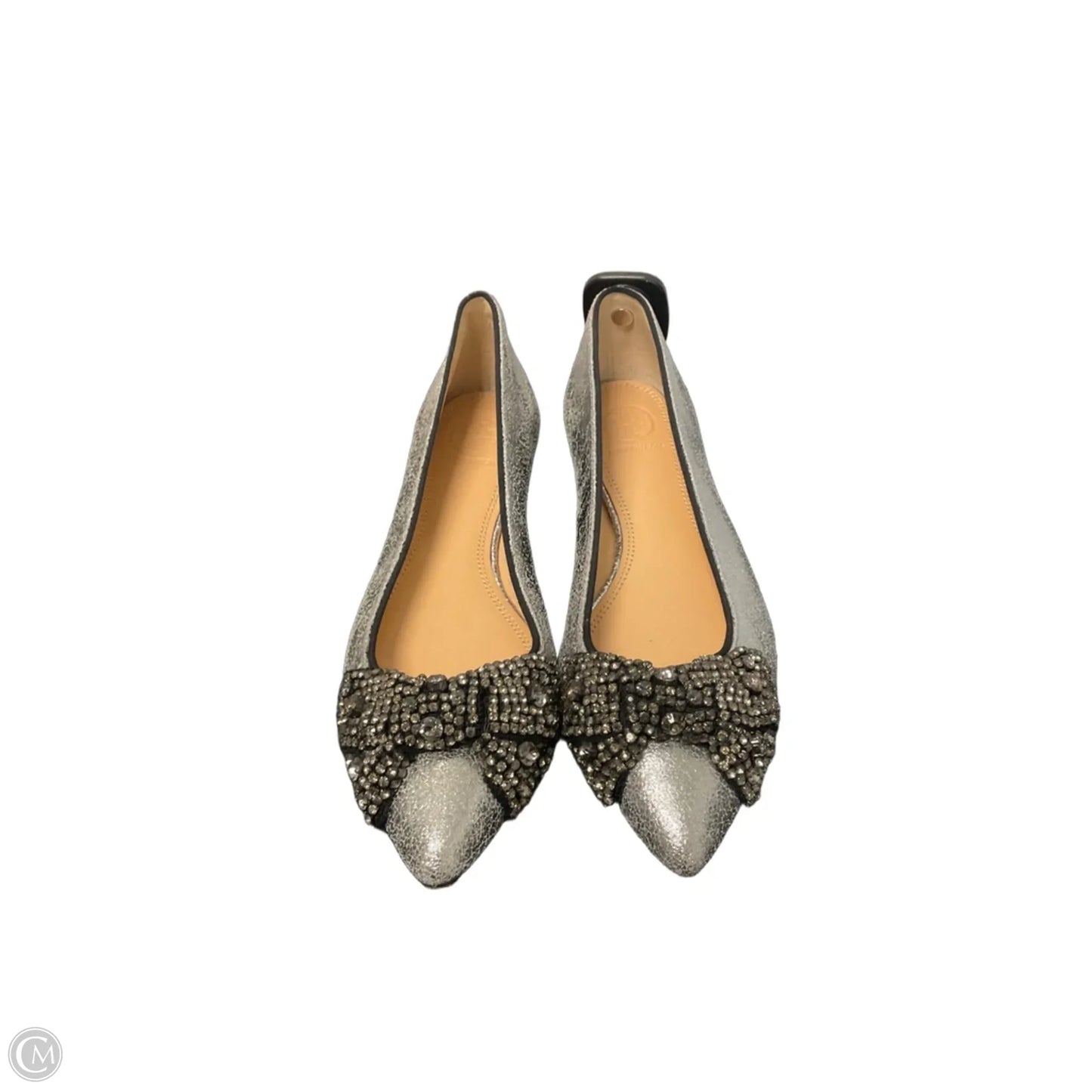 Shoes Designer By Tory Burch In Silver, Size: 6.5