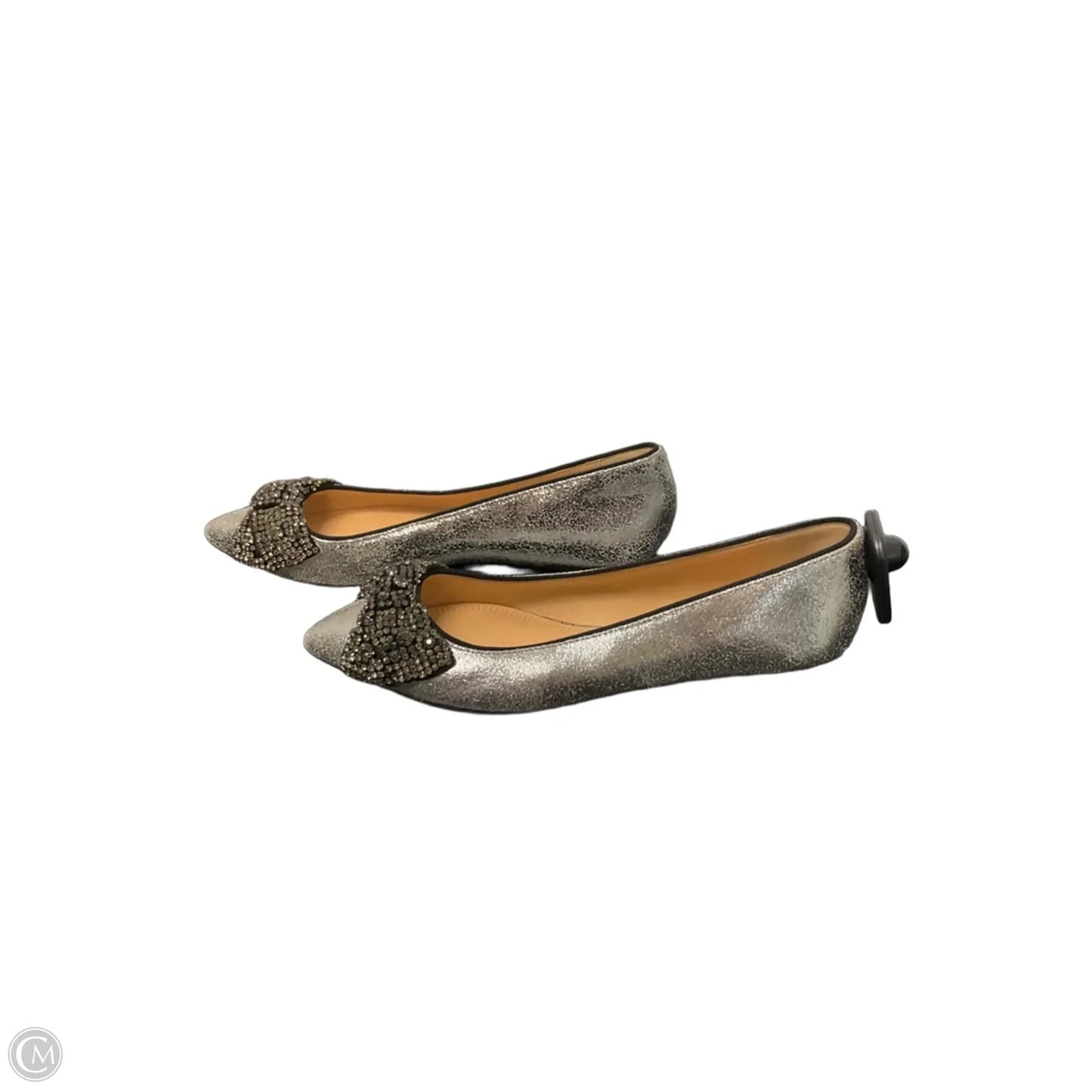 Shoes Designer By Tory Burch In Silver, Size: 6.5