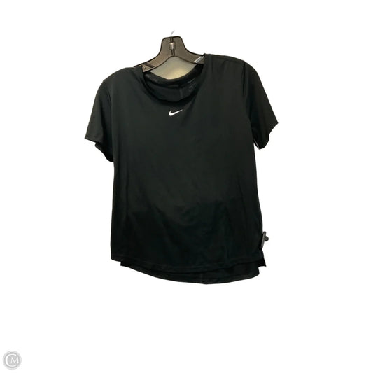 Athletic Top Short Sleeve By Nike Apparel In Black, Size: S