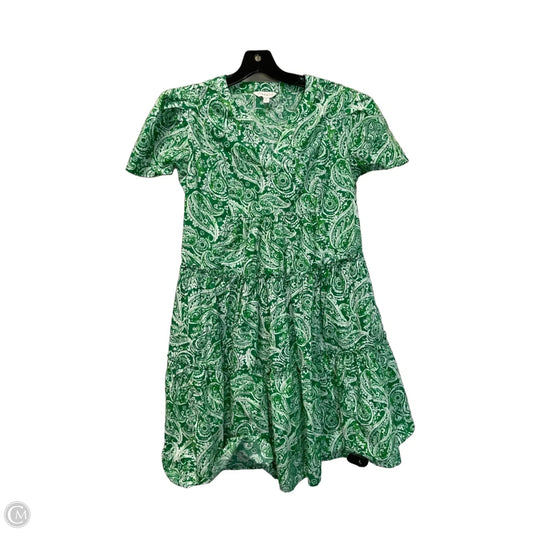 Dress Casual Short By Crown And Ivy In Green & White, Size: S