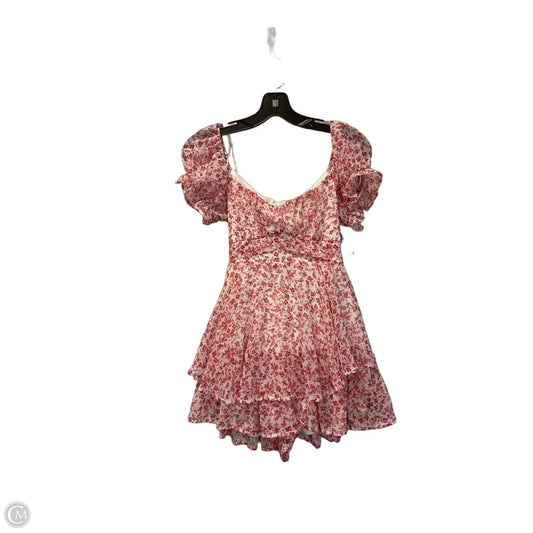 Romper By Mi Ami In Pink & White, Size: M