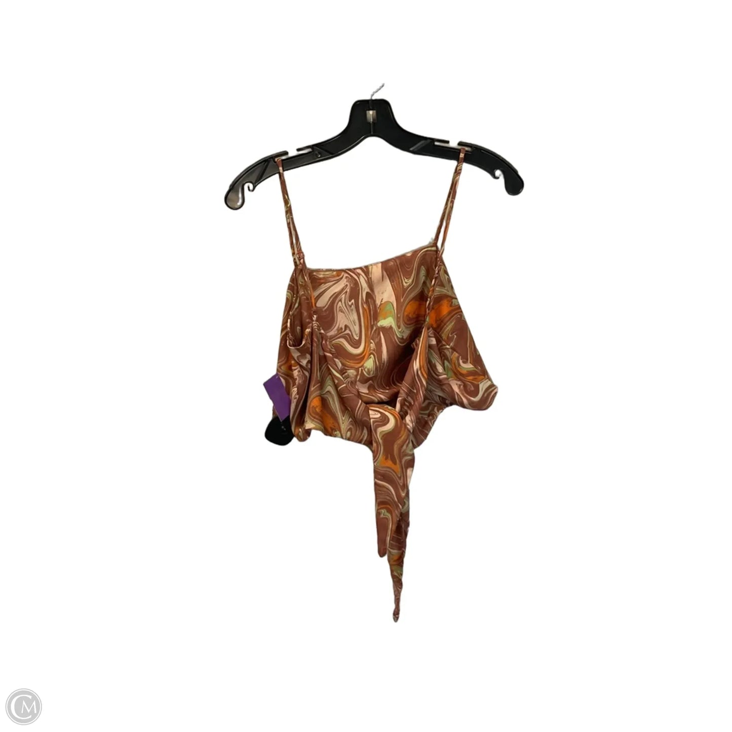 Top Sleeveless By Heart & Hips In Brown & Green, Size: M