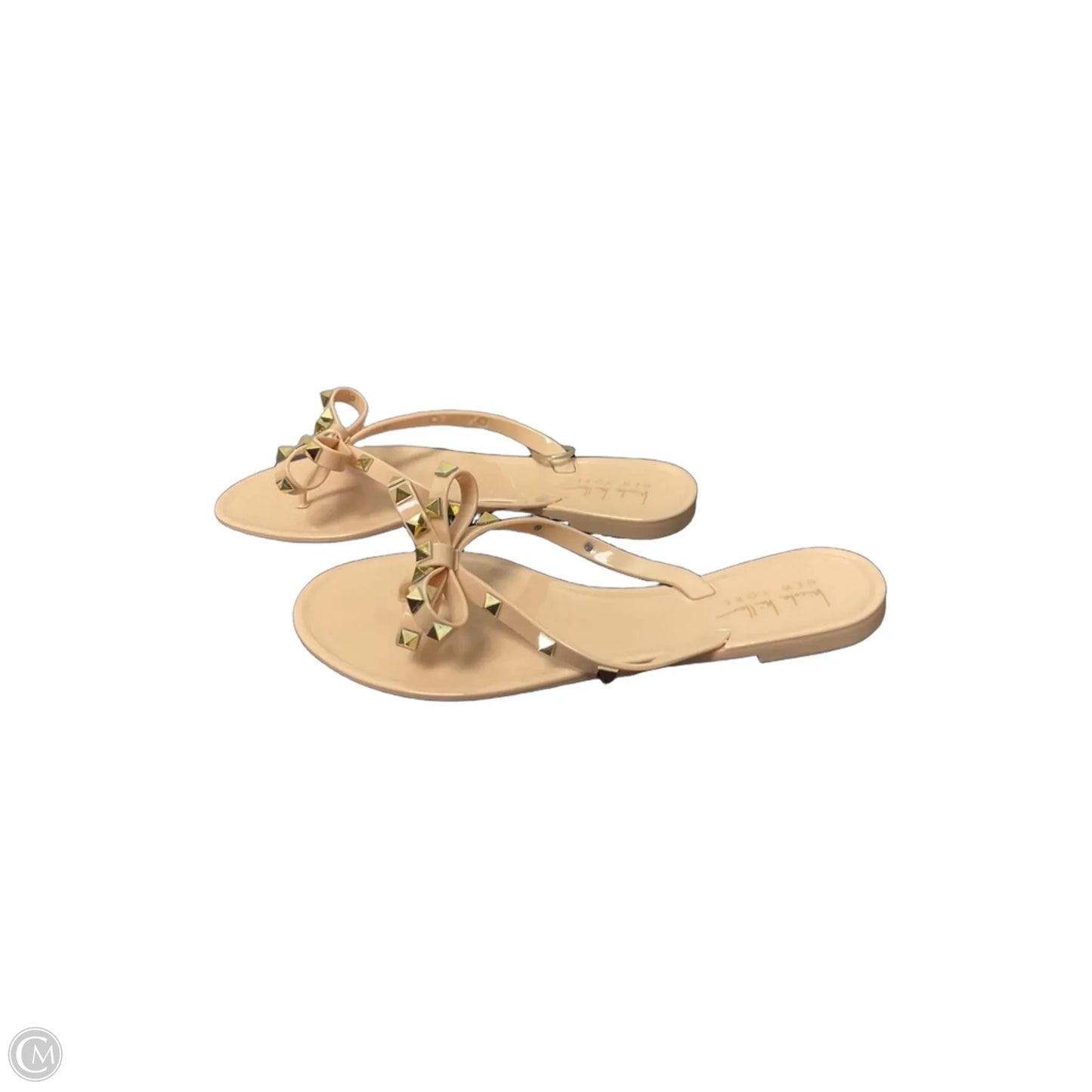 Sandals Flats By Nicole Miller In Tan, Size: 8