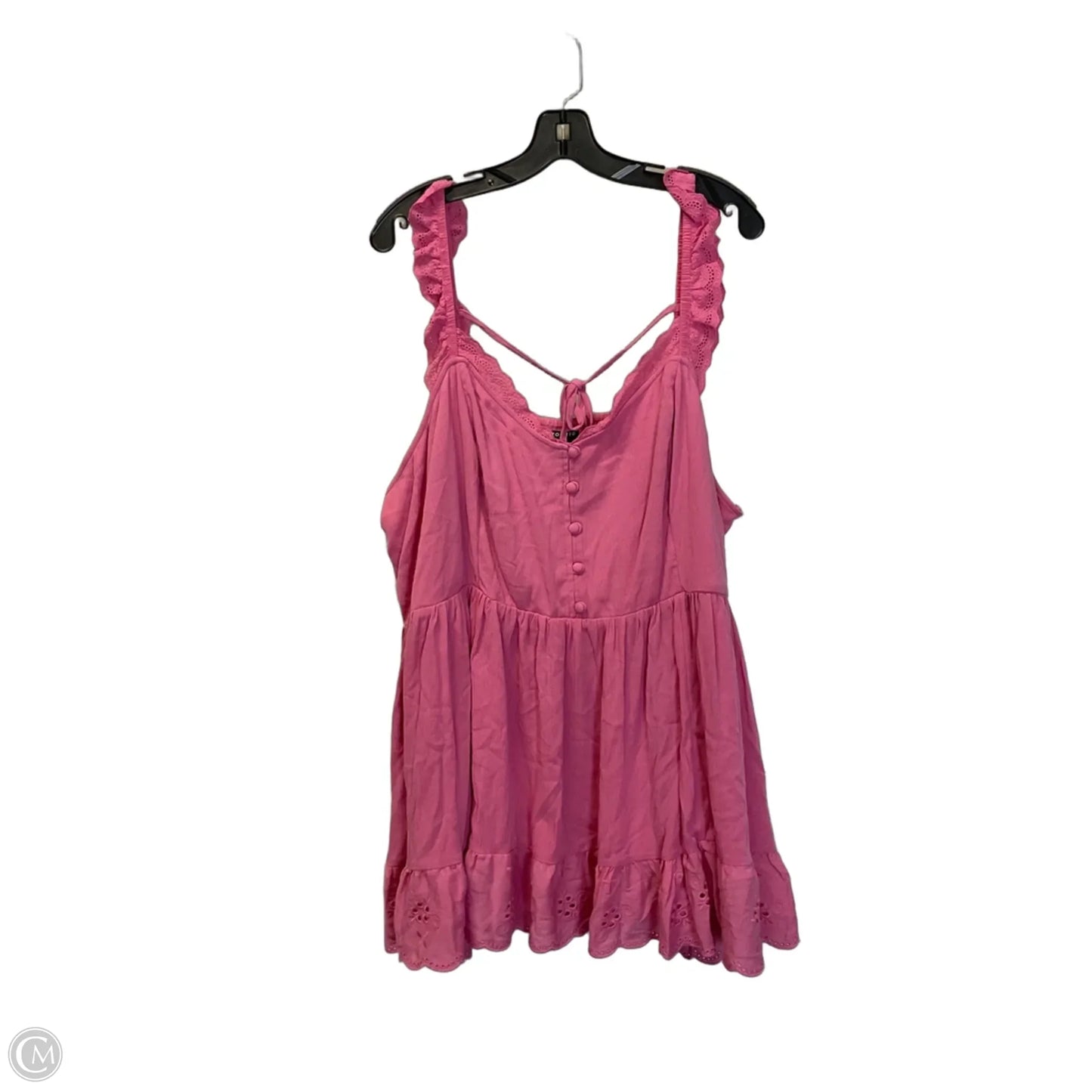 Top Sleeveless By Torrid In Pink, Size: 4x