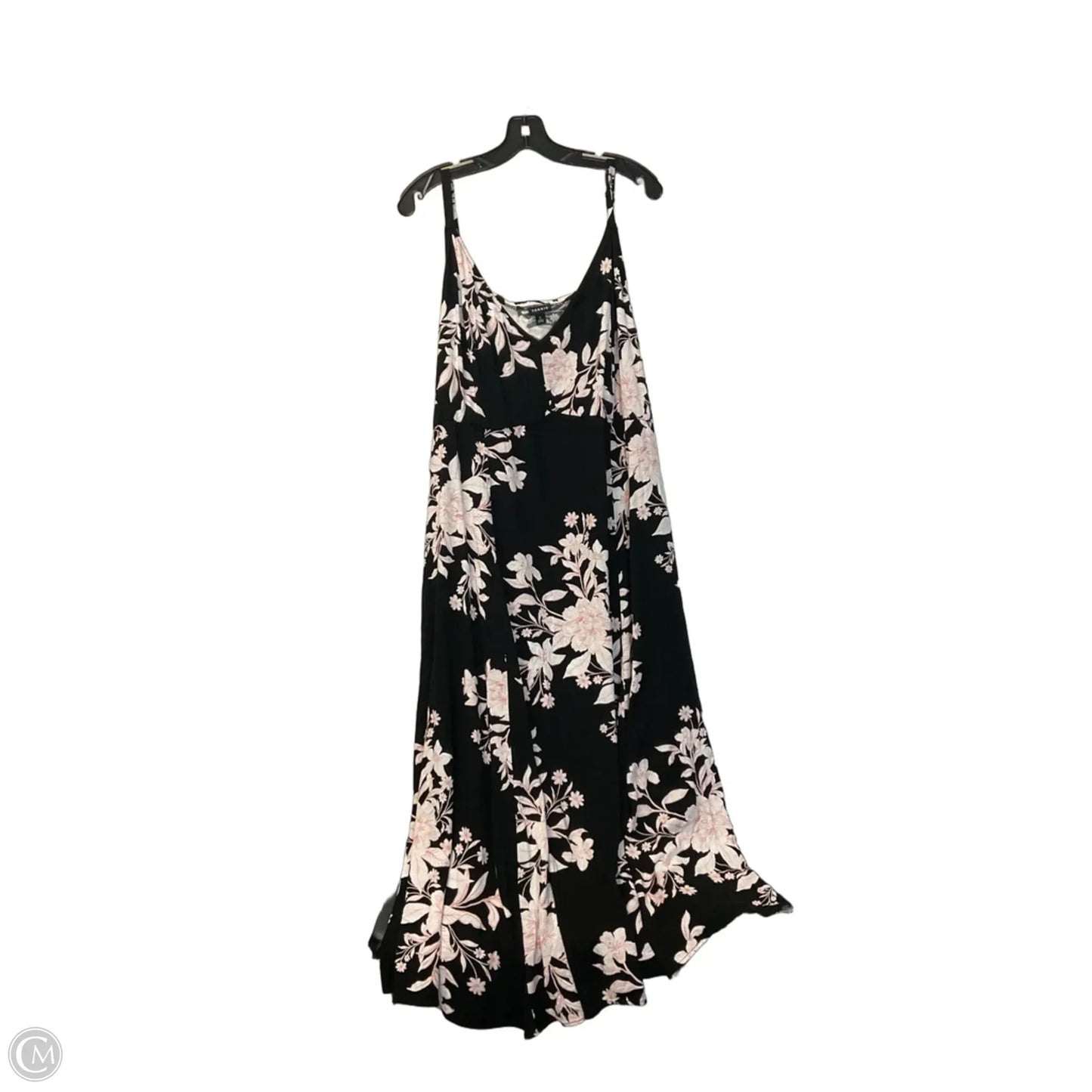 Dress Casual Midi By Torrid In Black & Pink, Size: 5x