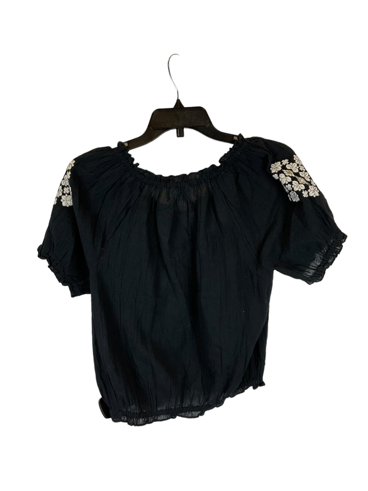 Black Top Short Sleeve Lucky Brand, Size S