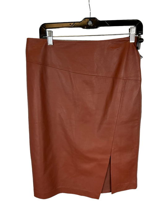 Brown Skirt Midi White House Black Market, Size 8