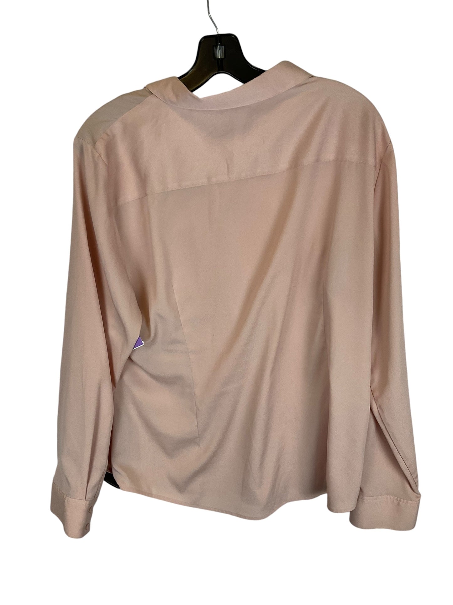 Top Long Sleeve By Karl Lagerfeld In Pink, Size: Xl