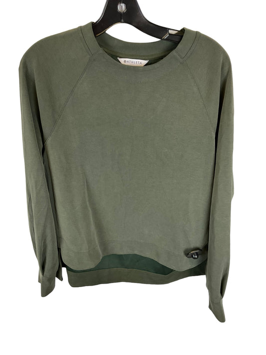 Green Top Long Sleeve Athleta, Size S