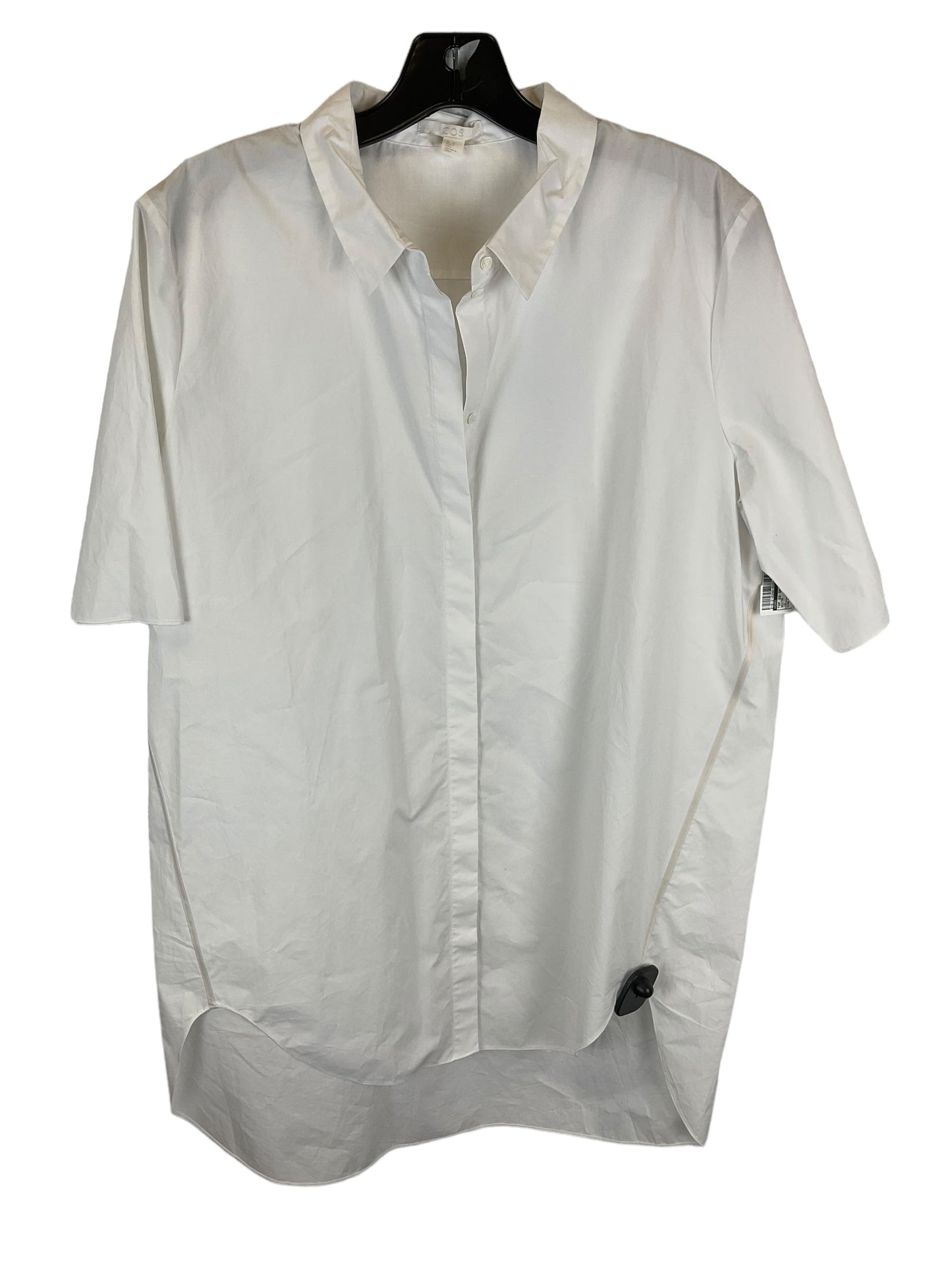 White Top Short Sleeve Designer Cos, Size 12