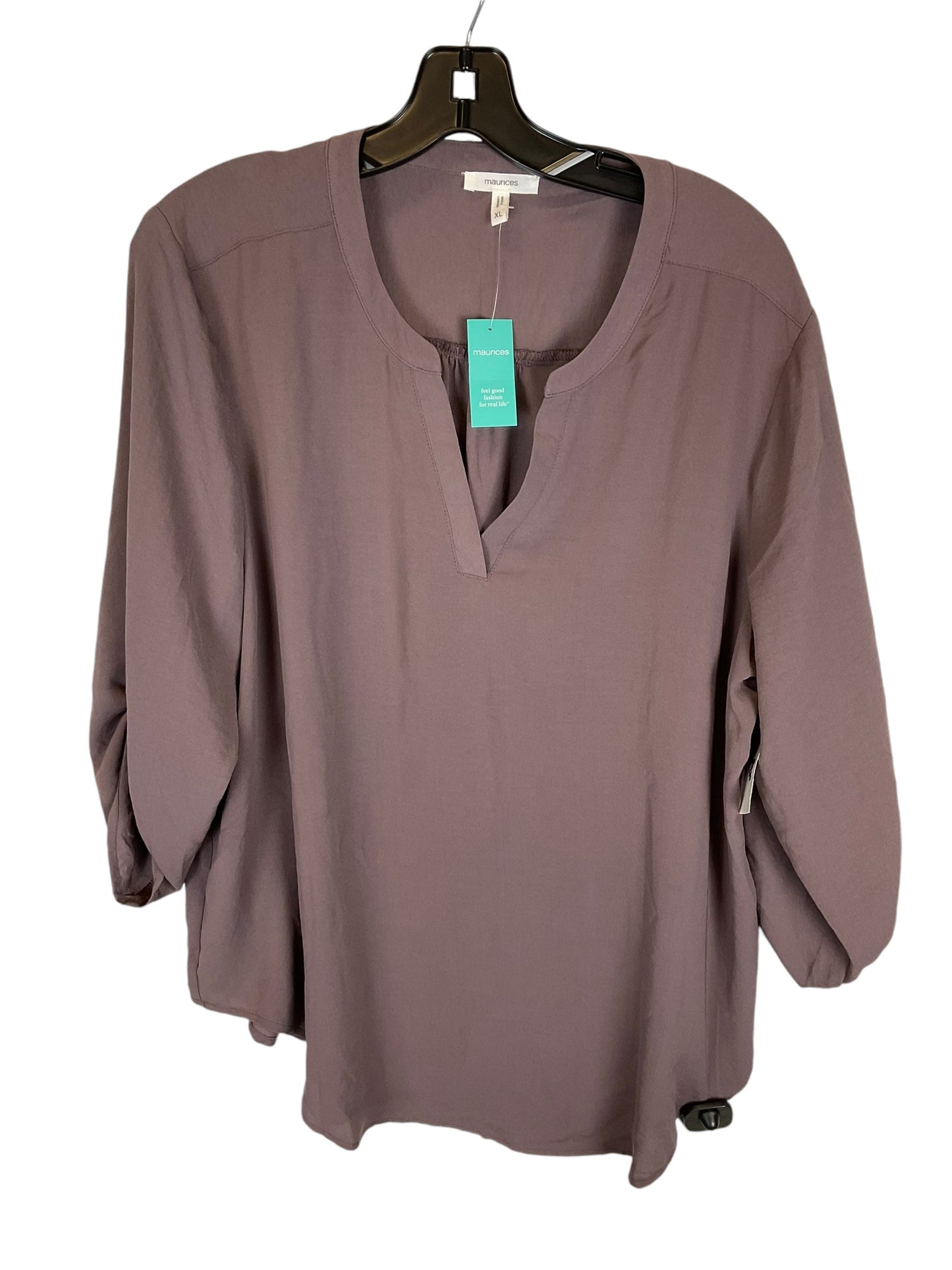 Top Long Sleeve By Maurices In Brown, Size: Xl