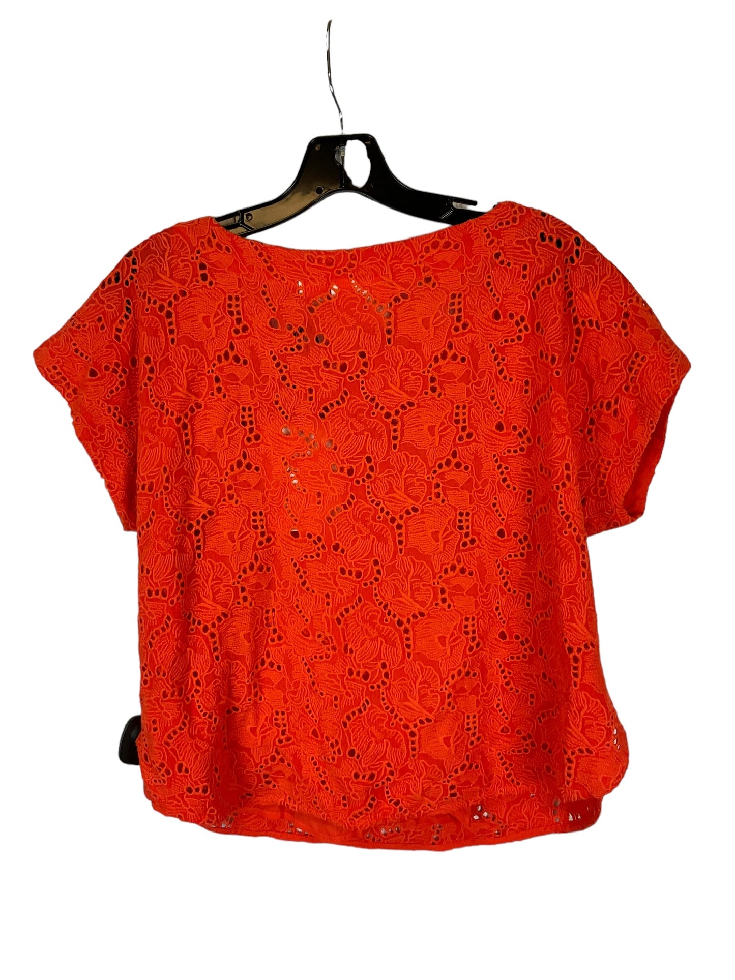 Top Short Sleeve By Maeve In Orange, Size: S