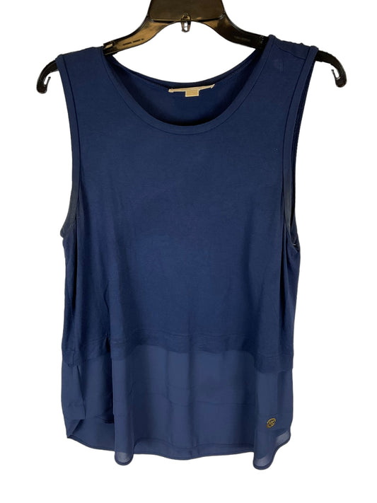 Top Sleeveless By Michael By Michael Kors In Blue, Size: L