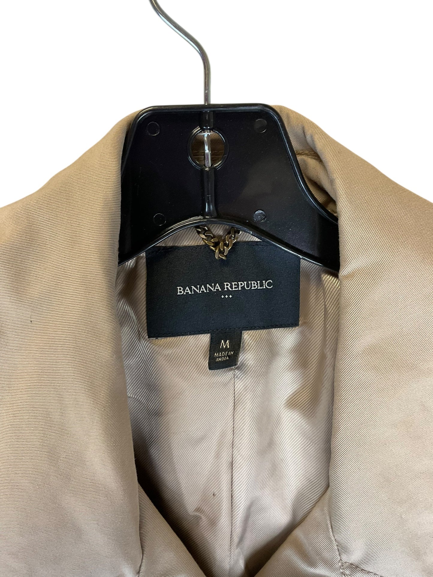 Coat Trench Coat By Banana Republic In Tan, Size: M