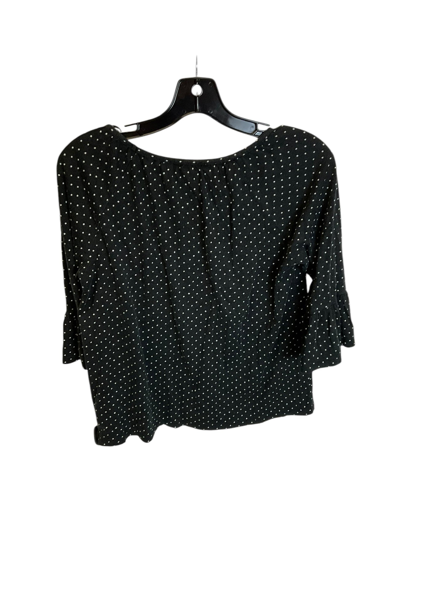 Top 3/4 Sleeve By Michael By Michael Kors In Black, Size: S