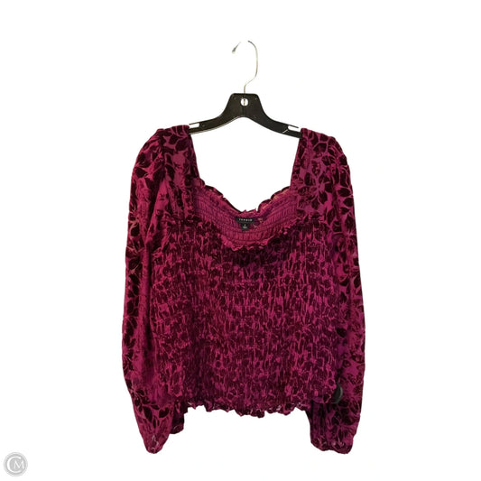 Top Long Sleeve By Torrid In Purple, Size: 2x