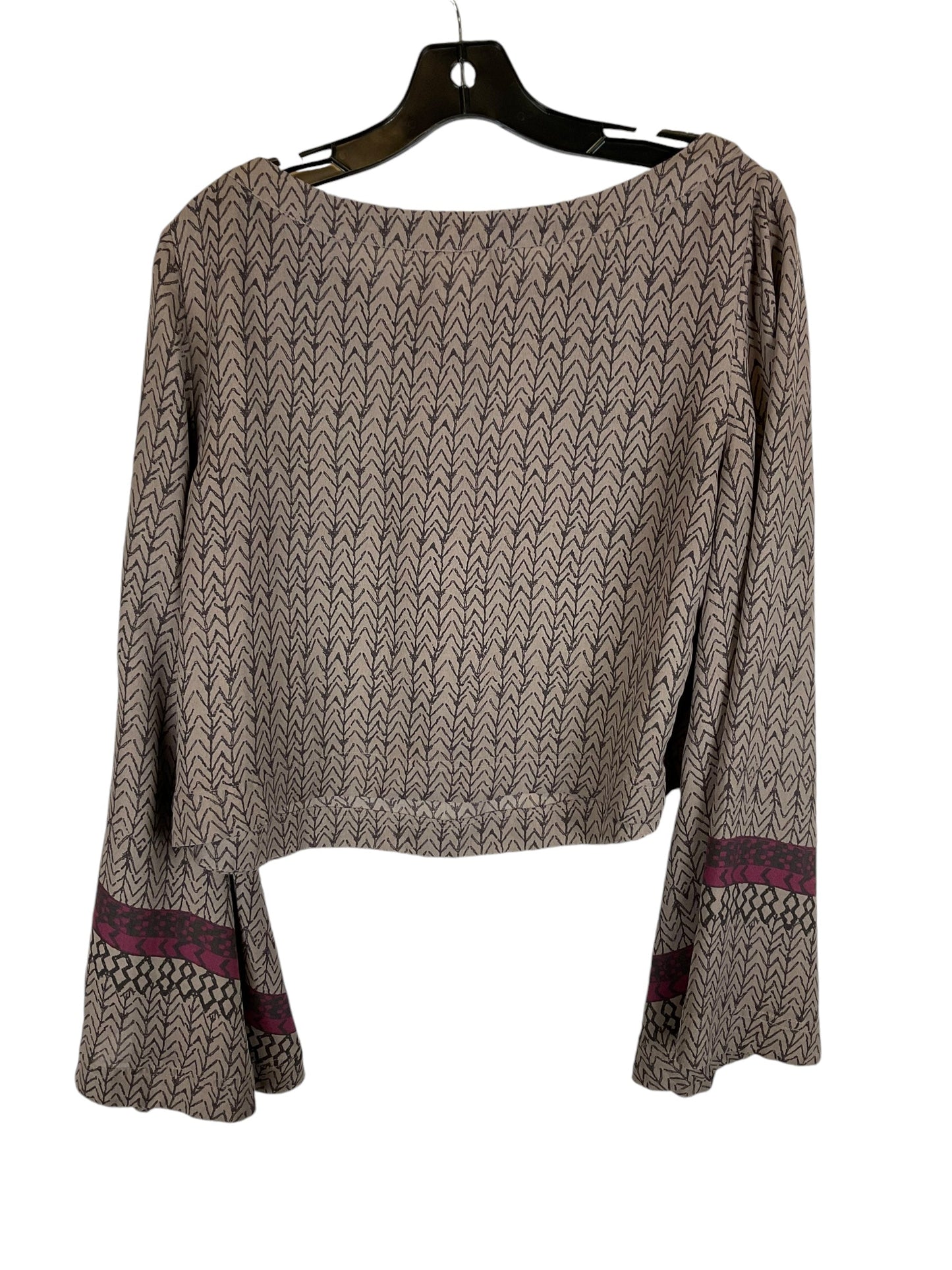 Top Long Sleeve By Free People In Purple, Size: M