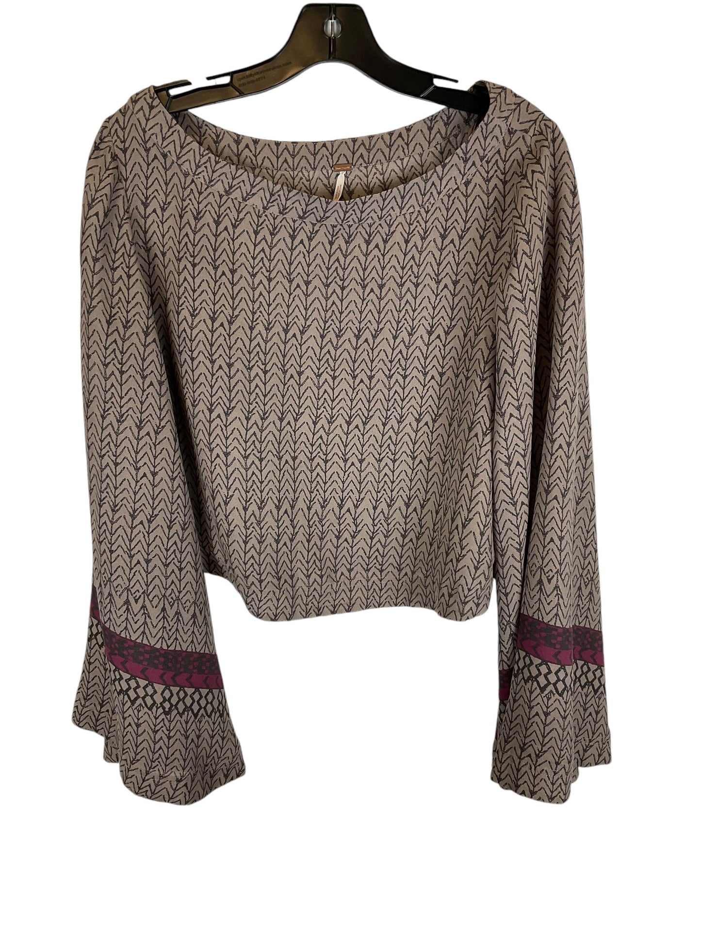 Top Long Sleeve By Free People In Purple, Size: M