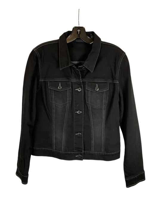 Jacket Denim By New York And Co In Black Denim, Size: M