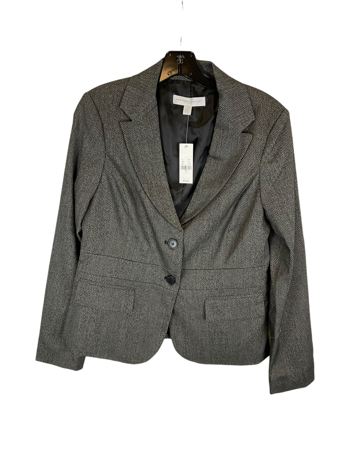 Blazer By New York And Co In Grey, Size: 8