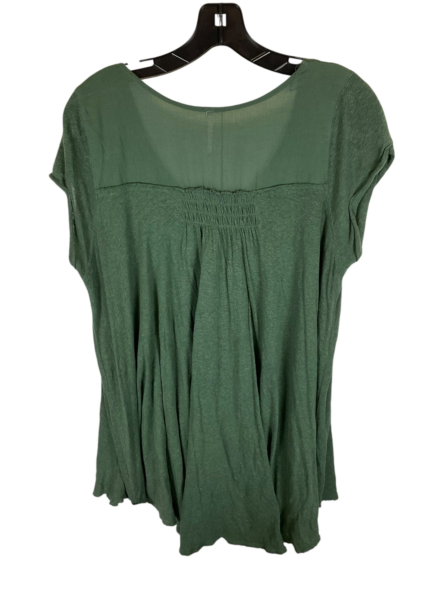 Top Short Sleeve By Free People In Green, Size: S