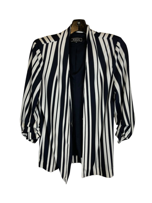 Blazer By Clothes Mentor In Striped Pattern, Size: M