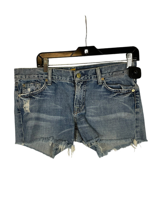 Shorts By 7 For All Mankind In Blue Denim, Size: 8