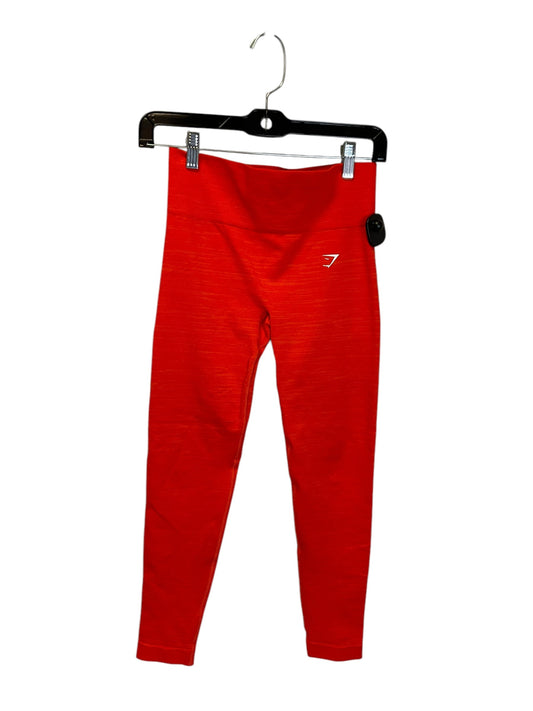 Athletic Leggings By Gym Shark In Orange, Size: S