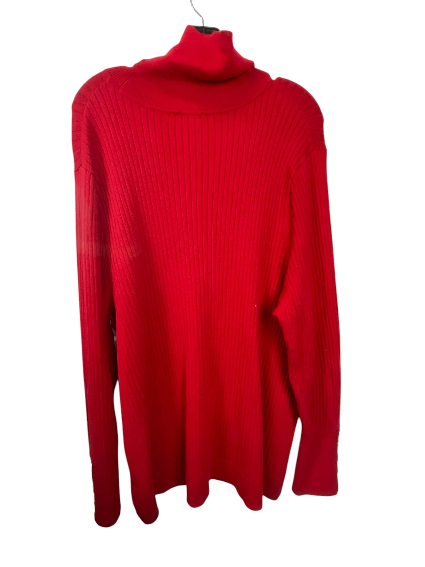 Sweater By Talbots In Red, Size: 3x