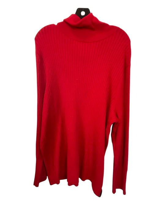 Sweater By Talbots In Red, Size: 3x