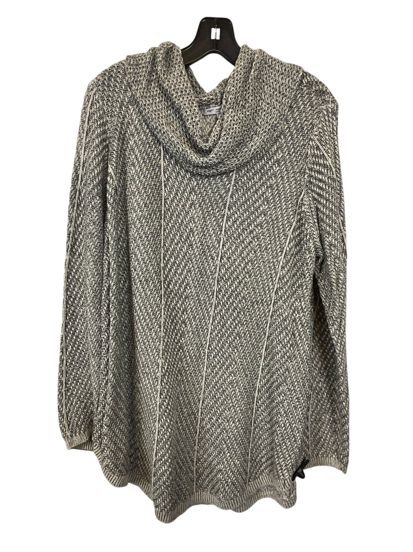 Sweater By Eight Eight Eight In Grey, Size: 1x