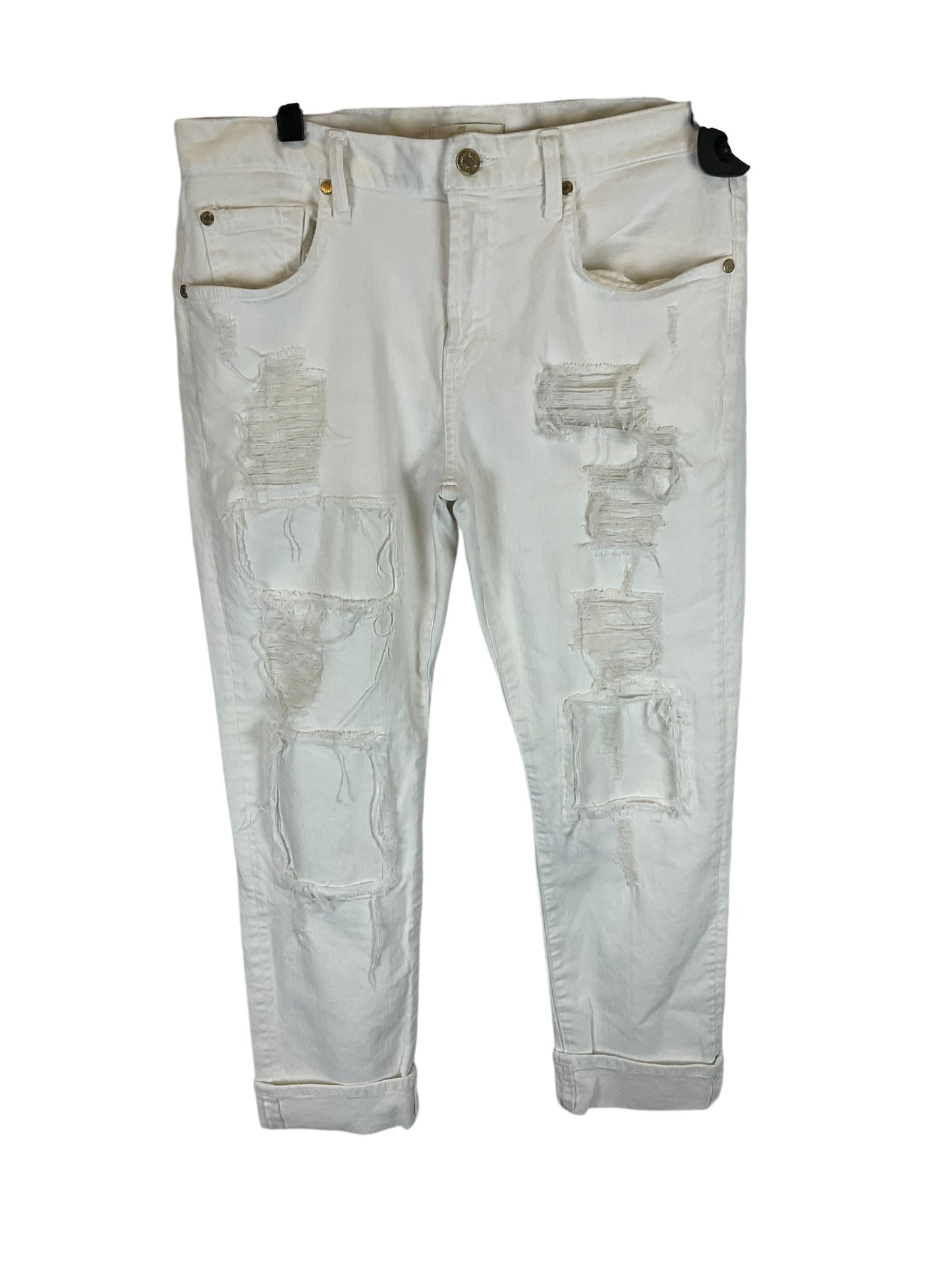 Jeans Designer By 7 For All Mankind In White Denim, Size: 6