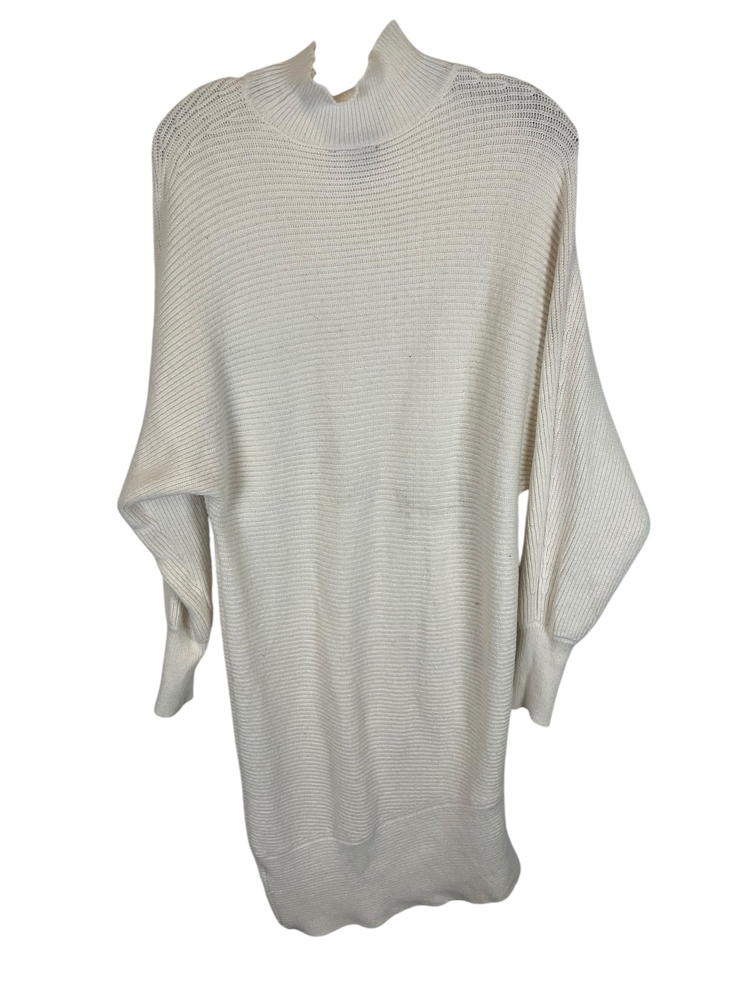 Dress Sweater By Express In Cream, Size: Xs