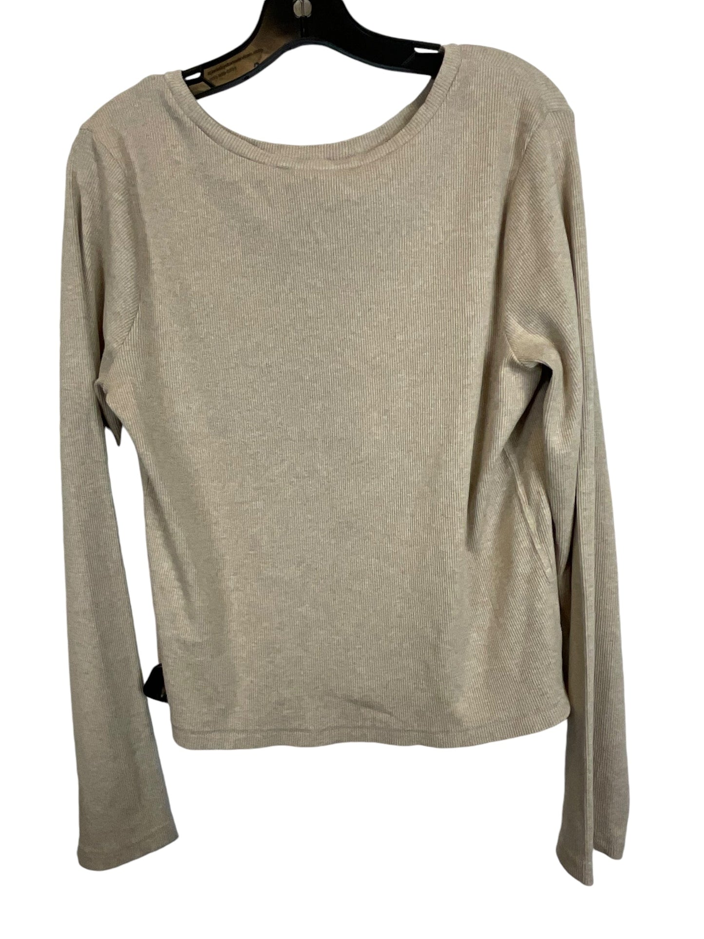 Top Long Sleeve Basic By Universal Thread In Tan, Size: Xxl