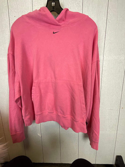 Top Long Sleeve By Nike Apparel In Pink, Size: L