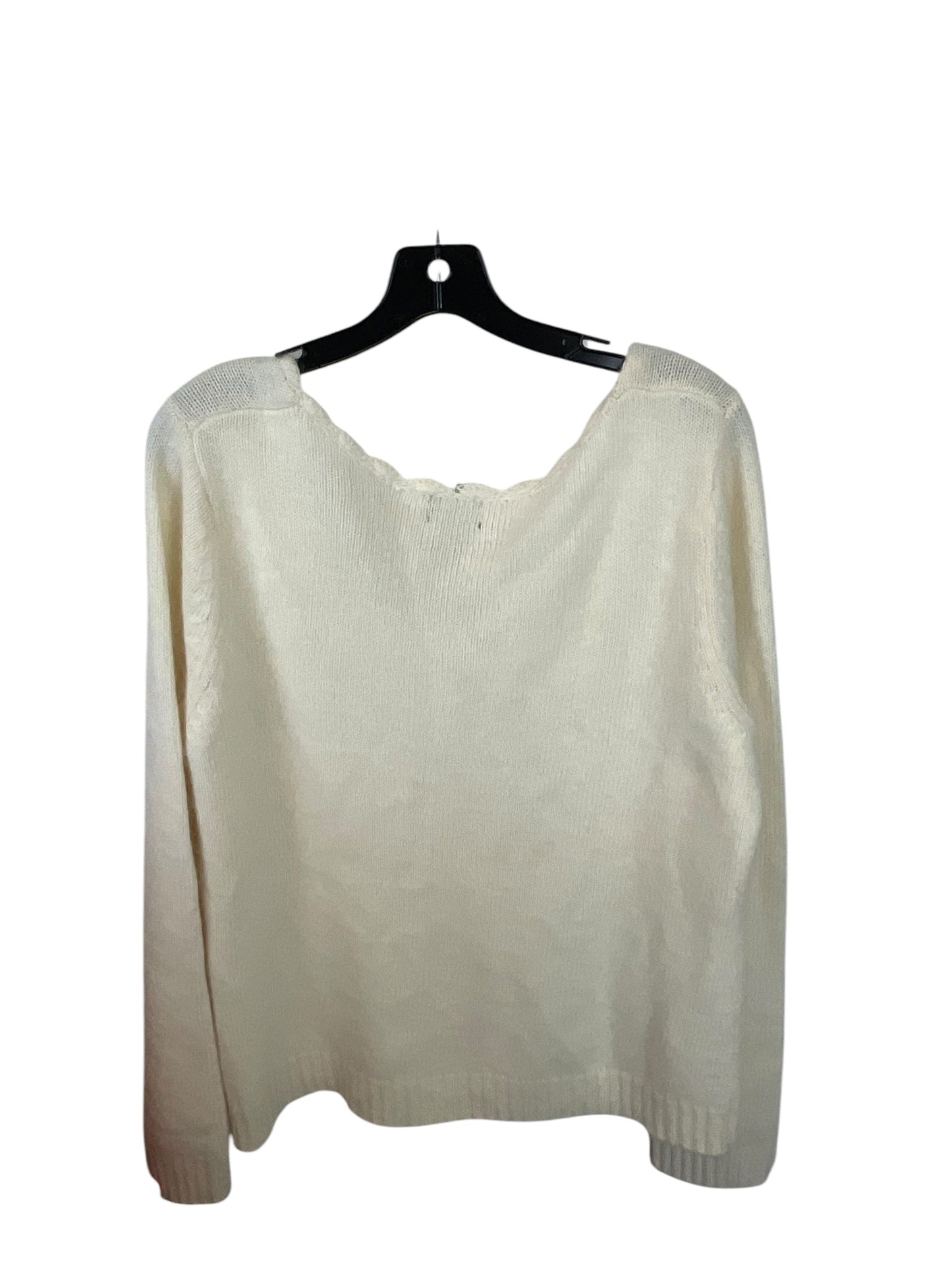 Sweater By Rafaella In Cream, Size: Xl