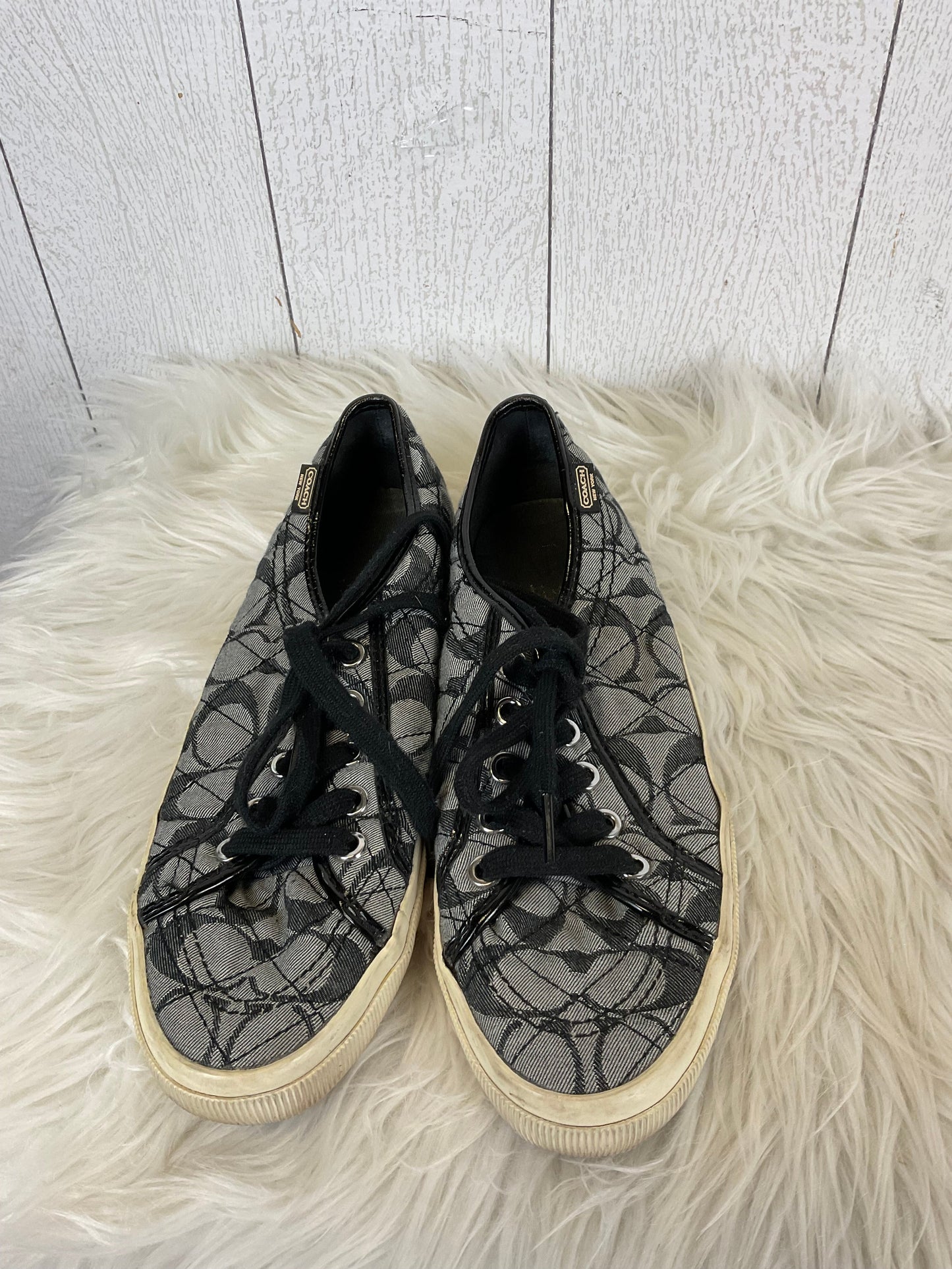 Shoes Designer By Coach In Grey, Size: 7.5