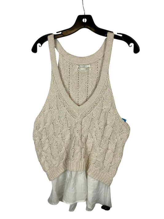 Top Sleeveless By Anthropologie In Cream, Size: Xl