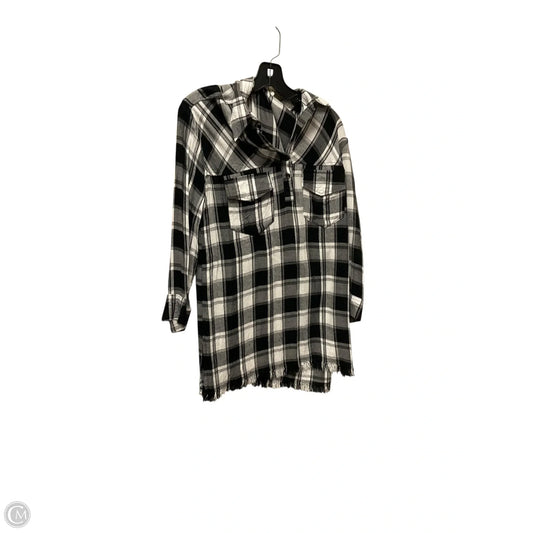 Top Long Sleeve Basic By Umgee In Plaid Pattern, Size: S