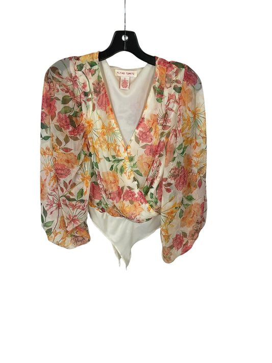 Bodysuit By Flying Tomato In Floral Print, Size: S