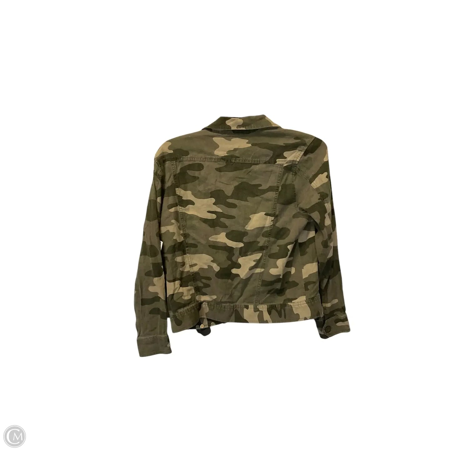 Jacket Denim By Lucky Brand In Camouflage Print, Size: M