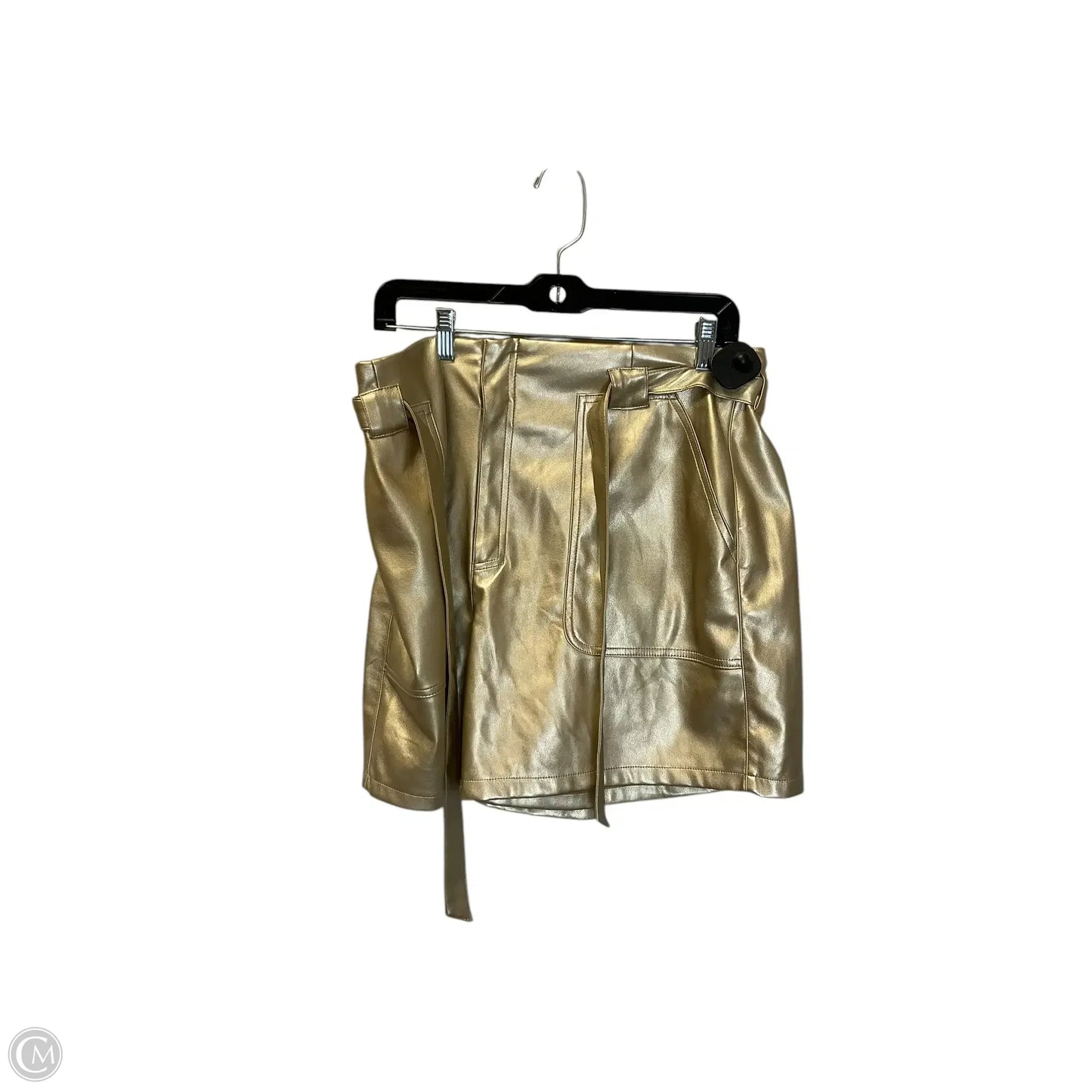 Shorts By Clothes Mentor In Gold, Size: L