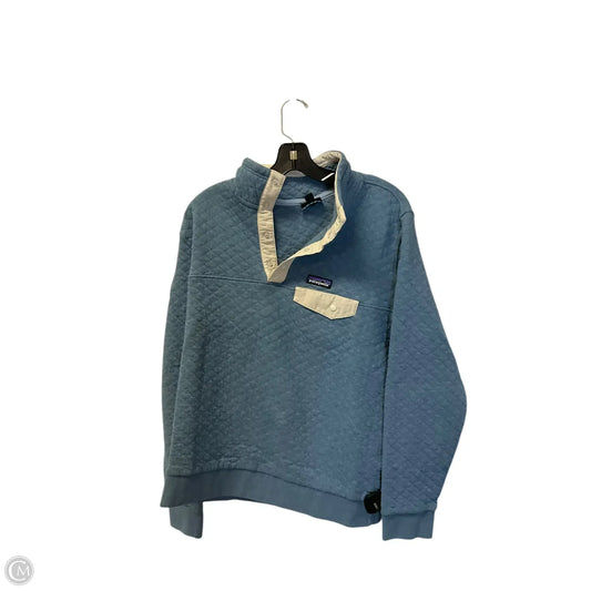 Sweatshirt Collar By Patagonia In Blue, Size: Xl