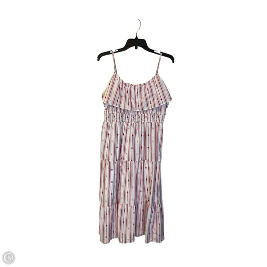 Dress Casual Maxi By Loft In Striped Pattern, Size: L