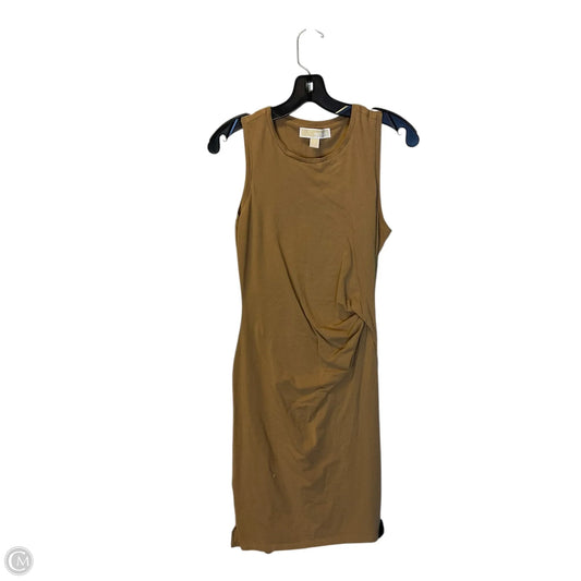 Dress Casual Midi By Michael By Michael Kors In Tan, Size: S
